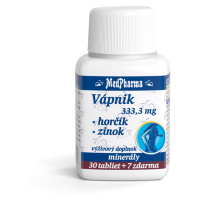 MEDPHARMA Vápnik + horčík + zinok 37 tabliet