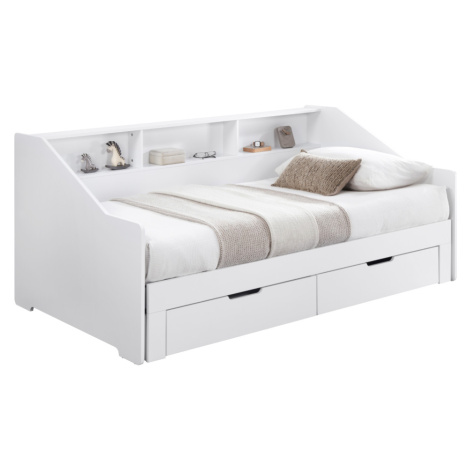 Rozkladacia posteľ, biela, MONETA Tempo Kondela