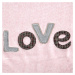 Hebká ružová deka LOVE1 150x200 cm