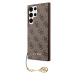 Guess 4G Charms Zadný Kryt pre Samsung Galaxy S24 Ultra Brown