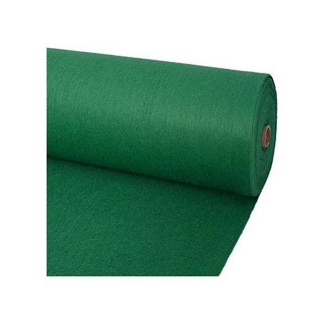 Výstavný koberec hladký, 1 x 24 m, zelený SHUMEE