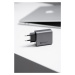 Forcell F-Energy GaN VT-42B, 65W 4A, 2xUSB-C, USB-A, PD, Quick Charge 4.0, sivo-čierna