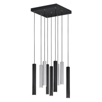 Čierne LED závesné svietidlo s kovovým tienidlom Civeto – CINQUE