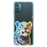 Odolné silikónové puzdro iSaprio - Leopard With Butterfly - Nokia G11 / G21