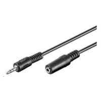 PREMIUMCORD Audio kábel 3,5 mm Jack - Jack predĺženie 5 m (M/F, stereo)