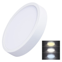 Solight LED mini panel CCT, prisazený, 24W, 1800lm, 3000K, 4000K, 6000K, okrúhly