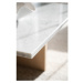 Bielo-hnedý mramorový konferenčný stolík 90x90 cm Brooksville - Rowico