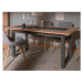 Rozkladací jedálenský stôl Denver 160x90 cm, dub artisan/antracit%
