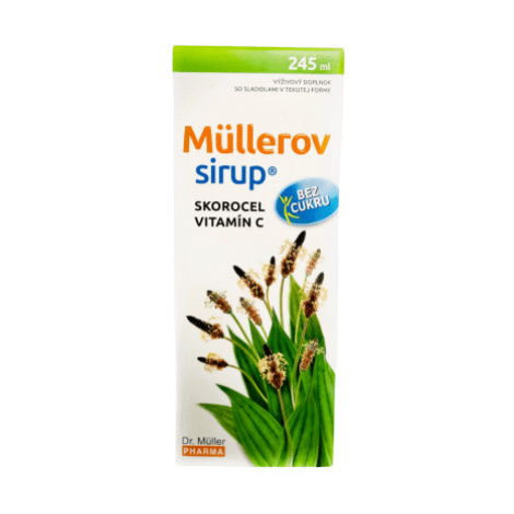 DR. MÜLLER Müllerov sirup so skorocelom a vitamínom C bez cukru 245 ml