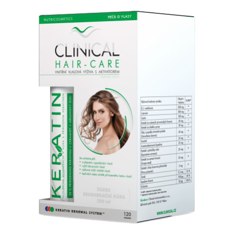 CLINICAL Hair-Care 120 tobolek + Keratin regenerační kúra 120 ks