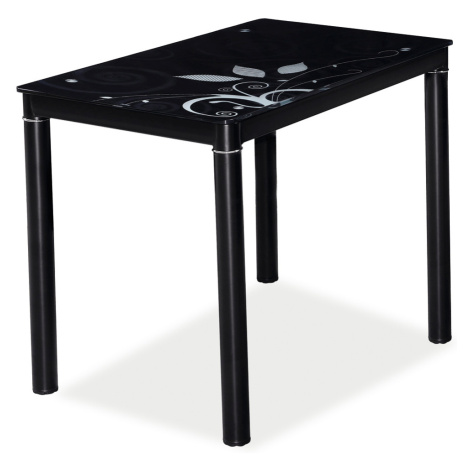 Signal Jedálenský stôl Damar 80x60 FARBA: Čierna