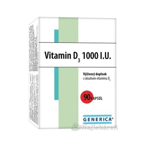 GENERICA Vitamin D3 1000 I.U.