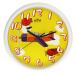 Detské nástenné hodiny MPM, 3088.0010.SW - biela/žltá, 25cm