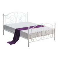 Kovová posteľ Beatrix 120x200, biela, bez matraca