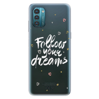 Odolné silikónové puzdro iSaprio - Follow Your Dreams - white - Nokia G11 / G21