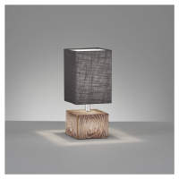 Stolová lampa Hauke s ľanovým tienidlom 13 x 13 cm