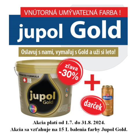 JUB JUPOL GOLD - Farebná umývateľná interiérová farba Freedom 270 (580A) 15 L