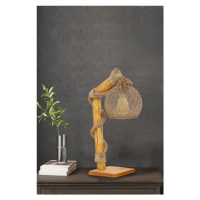 Prírodná drevená lampa CANATA, 50 x 24 cm
