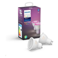 Philips Hue White and Color Ambiance 2x Bluetooth LED žiarovka GU10 5,7 W 350lm