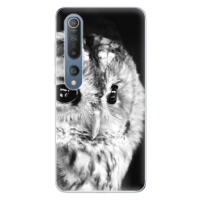 Odolné silikónové puzdro iSaprio - BW Owl - Xiaomi Mi 10 / Mi 10 Pro