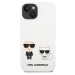 Silikónové puzdro Karl Lagerfeld na Apple iPhone 14 KLHCP14SSSKCW Liquid Silicone Karl and Choup