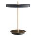 Antracitovosivá LED stmievateľná stolová lampa s kovovým tienidlom (výška 41,5 cm) Asteria Table