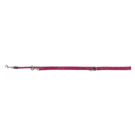 Trixie Cavo adjustable leash, L–XL: 2.00 m/ř 18 mm, fuchsia/graphite