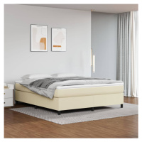 vidaXL Rám na boxspring posteľ, krémový 180x200 cm, umelá koža