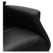 Čierne kožené relaxačné kreslo Delta – Furnhouse