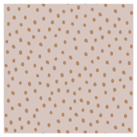 DEKORNIK Simple Irregular Dots Powder Pink Cinnamon - Tapeta