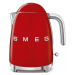 Smeg KLF03RDEU rýchlovarná kanvica, 1, 7 l (7 šálok), 2400 W, štýl 50. rokov, červená