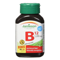 Jamieson Vitamín B12 metylkobalamín 1200 μg s postupným uvoľňovaním 80 tabliet