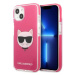 Kryt Karl Lagerfeld KLHCP13STPECPI iPhone 13 mini 5,4" hardcase fuschia Choupette Head (KLHCP13S