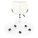 HALMAR Matrix 3 detská stolička na kolieskach biela / sivá