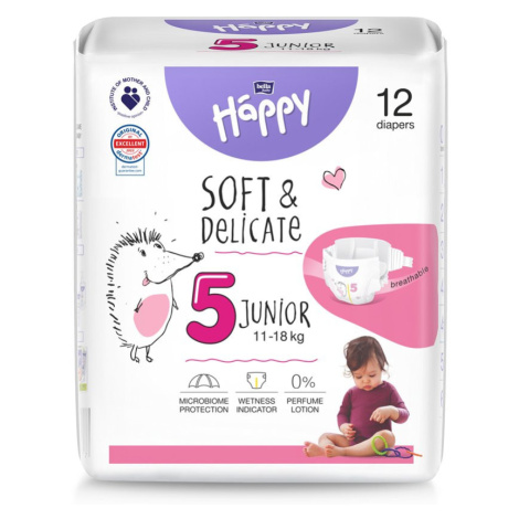 BELLA HAPPY Baby Plienky jednorazové Junior 11-18 kg 12 ks