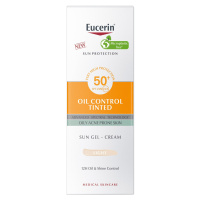 EUCERIN Sun Ochranný krémový gél na opaľovanie na tvár Dry Touch OIL CONTROL (svetlý) SPF 50+, 5