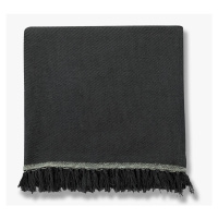 Čierny pléd z Bio bavlny 140x250 cm Bohemia – Mette Ditmer Denmark