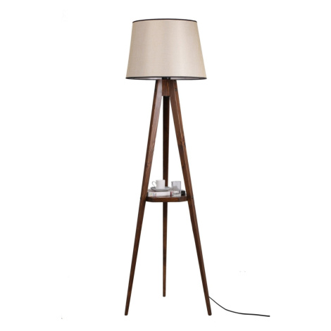 Stojacia lampa Sehbali III 160 cm hnedá/béžová