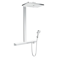 Hansgrohe Rainmaker Select, Showerpipe 460 3jet EcoSmart 9 l/min s termostatom, biela/chrómová, 