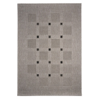 Kusový koberec FLOORLUX Silver/Black 20079 – na ven i na doma - 160x230 cm Devos koberce