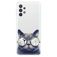 Odolné silikónové puzdro iSaprio - Crazy Cat 01 - Samsung Galaxy A32 5G