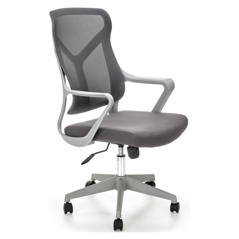 HALMAR Santo kancelárska stolička s podrúčkami sivá