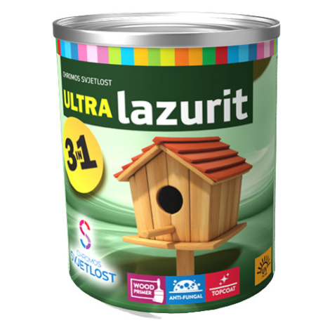 ULTRA LAZURIT 3v1 - Tenkovrstvá ochranná lazúra jedľa (03) 0,75 L