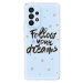 Odolné silikónové puzdro iSaprio - Follow Your Dreams - black - Samsung Galaxy A73 5G