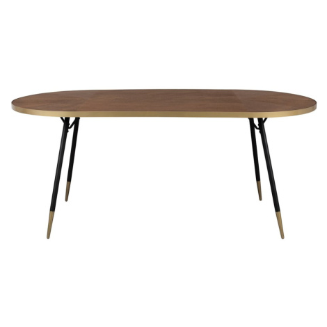 Jedálenský stôl s doskou v dekore jaseňového dreva 90x180 cm Denise – White Label