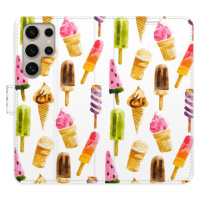 Flipové puzdro iSaprio - Ice Cream Pattern - Samsung Galaxy S24 Ultra