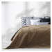 Béžový pléd cez posteľ AmeliaHome Laila Cappuccino, 260 x 240 cm