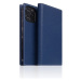 SLG Design puzdro D8 Full Grain Leather pre iPhone 13 Pro - Navy Blue