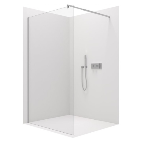 Cerano Onyx, sprchová zástena Walk-in 130x200 cm, 8mm číre sklo, chrómový profil, CER-CER-426385