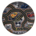 Dětský kusový koberec Cars new kruh - 300x300 (průměr) kruh cm Vopi koberce
